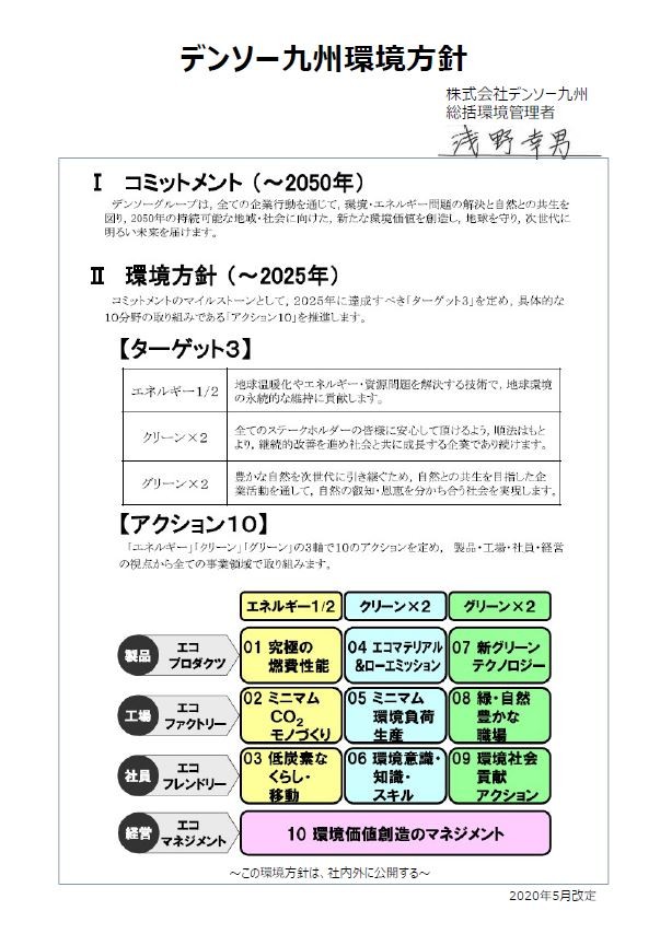 エコ活動 Sdgs 株式会社デンソー九州